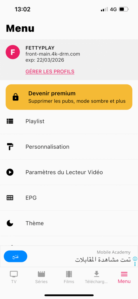 trouver votre playlist personnelle chargée