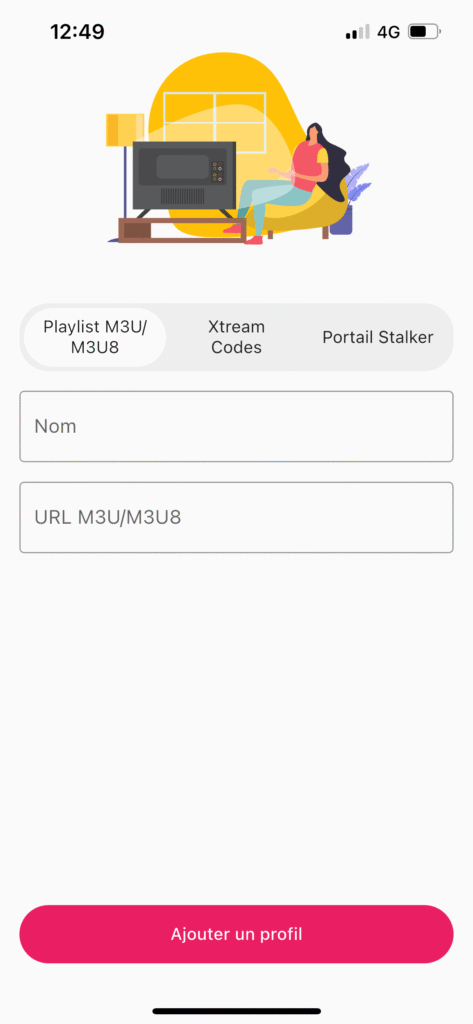Remplir les informations de la playlist