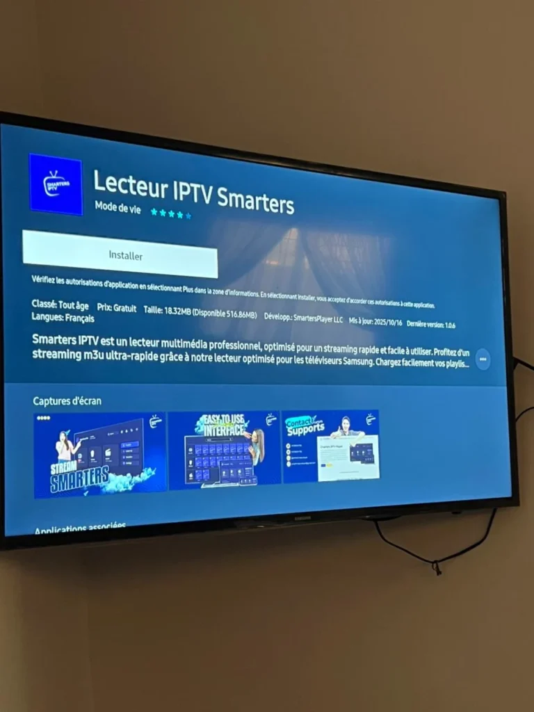 Lecteur IPTV Smarters