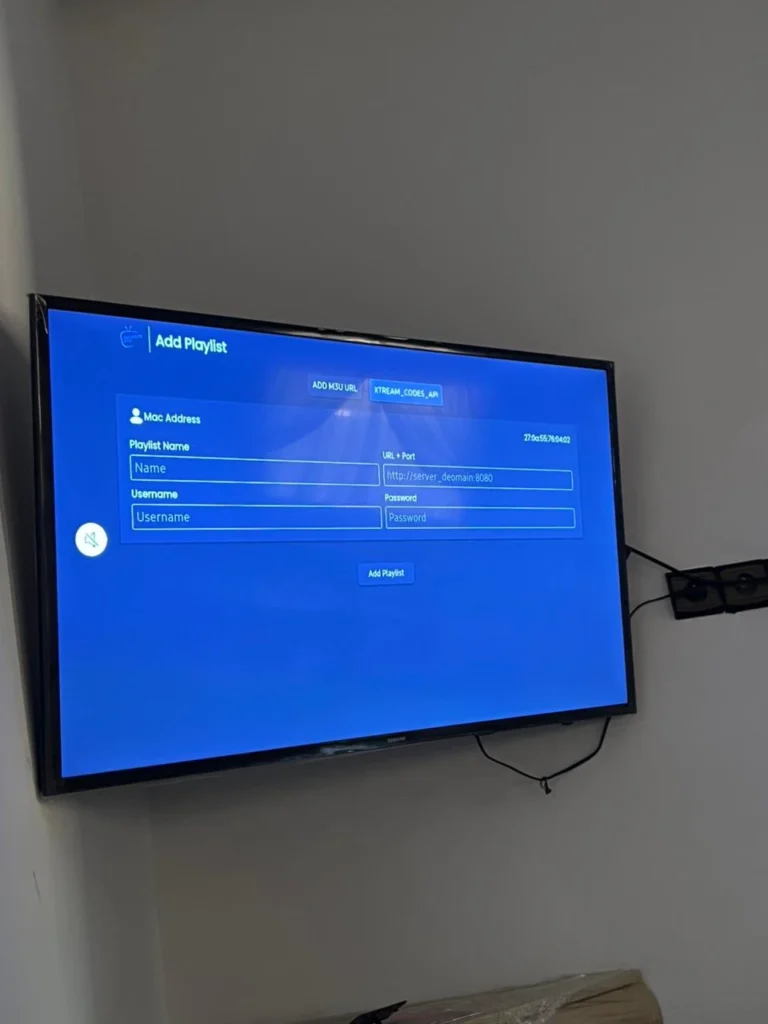 Ficiher M3U TV samsung