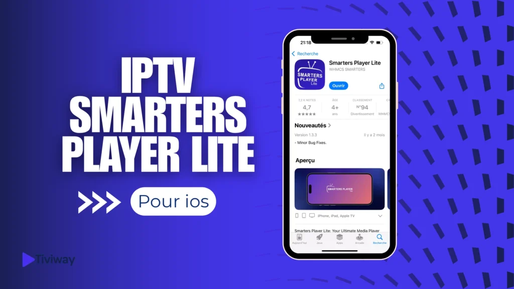 iptv smarters player lite pour iOS