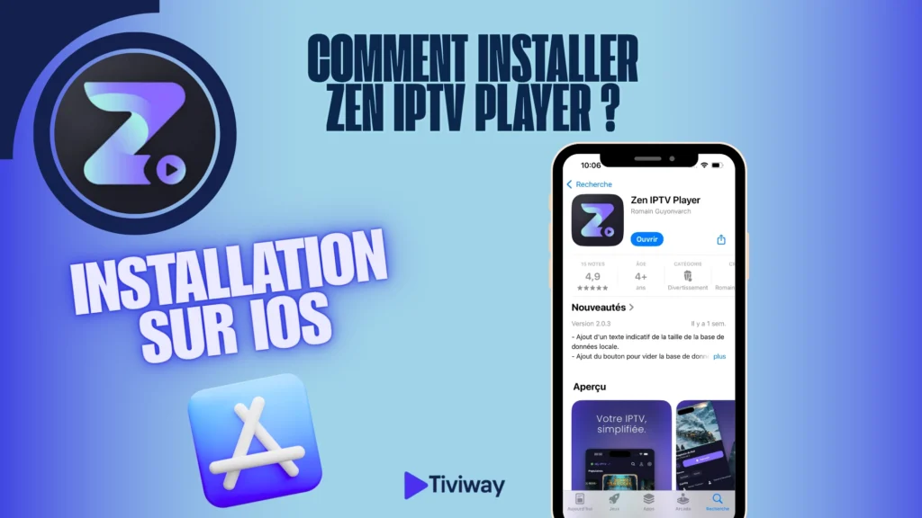Zen IPTV Player sur iOS